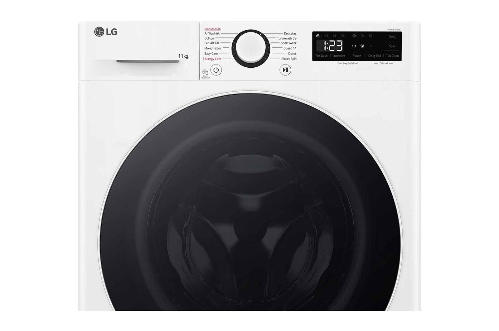 LG 11 kg, max. 1400 ford./perc, Gőzmosógép, TurboWash™360, AI DD™, F4WR511S0W