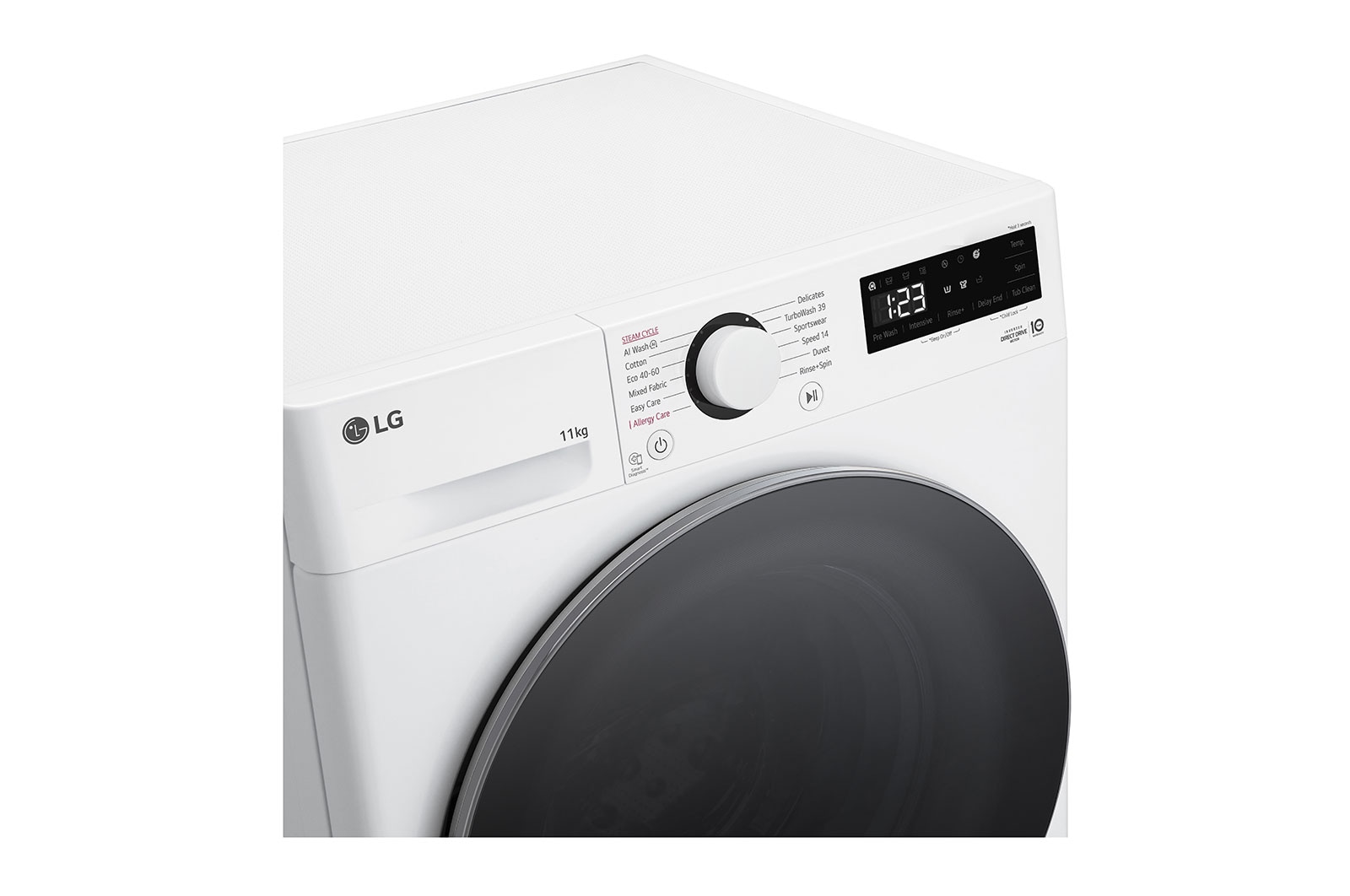 LG 11 kg, max. 1400 ford./perc, Gőzmosógép, TurboWash™360, AI DD™ technológia, F4WR511S1W