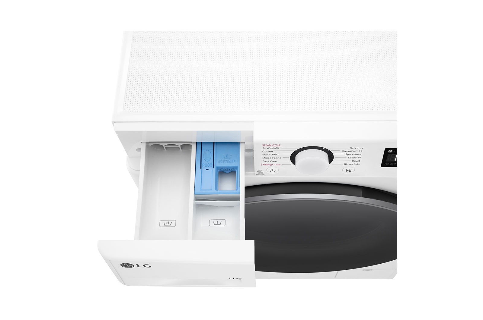 LG 11 kg, max. 1400 ford./perc, Gőzmosógép, TurboWash™360, AI DD™ technológia, F4WR511S1W