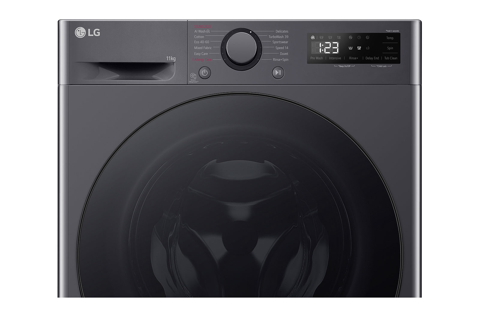 LG 11 kg, max. 1400 ford./perc, Gőzmosógép, TurboWash™360, AI DD™, F4WR511S2M