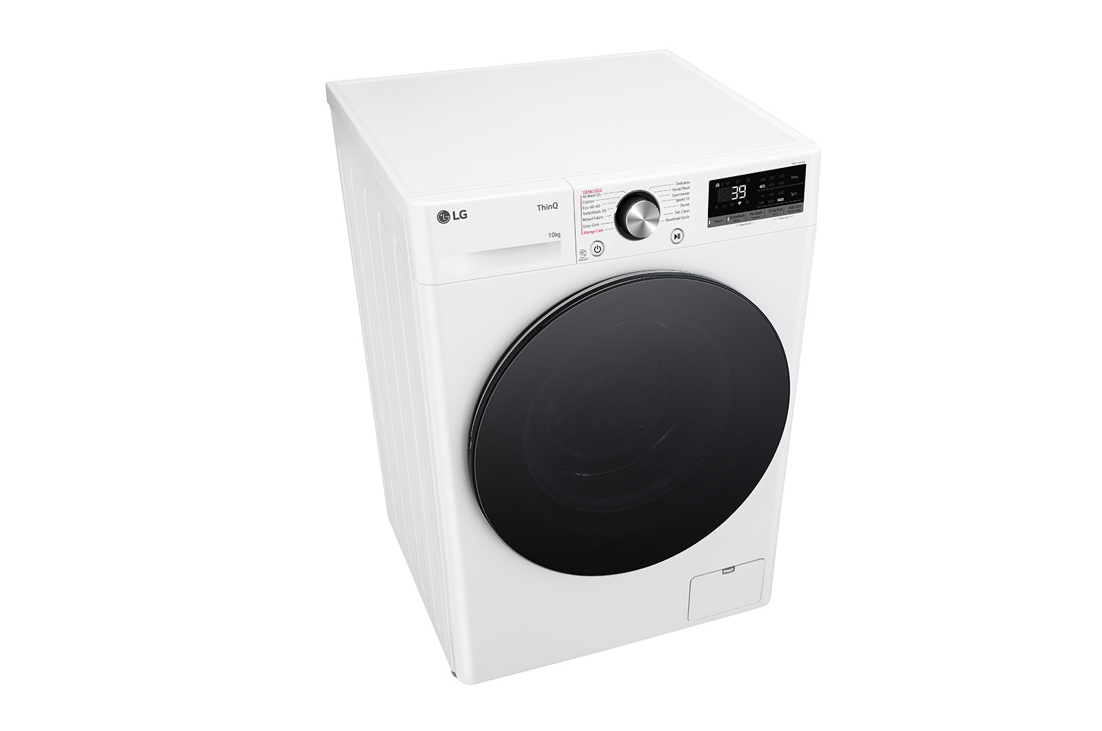 LG 10 kg, max. 1400 ford./perc, Gőzmosógép, TurboWash™360, AI DD™ és WiFi funkció, F4WR710S2W