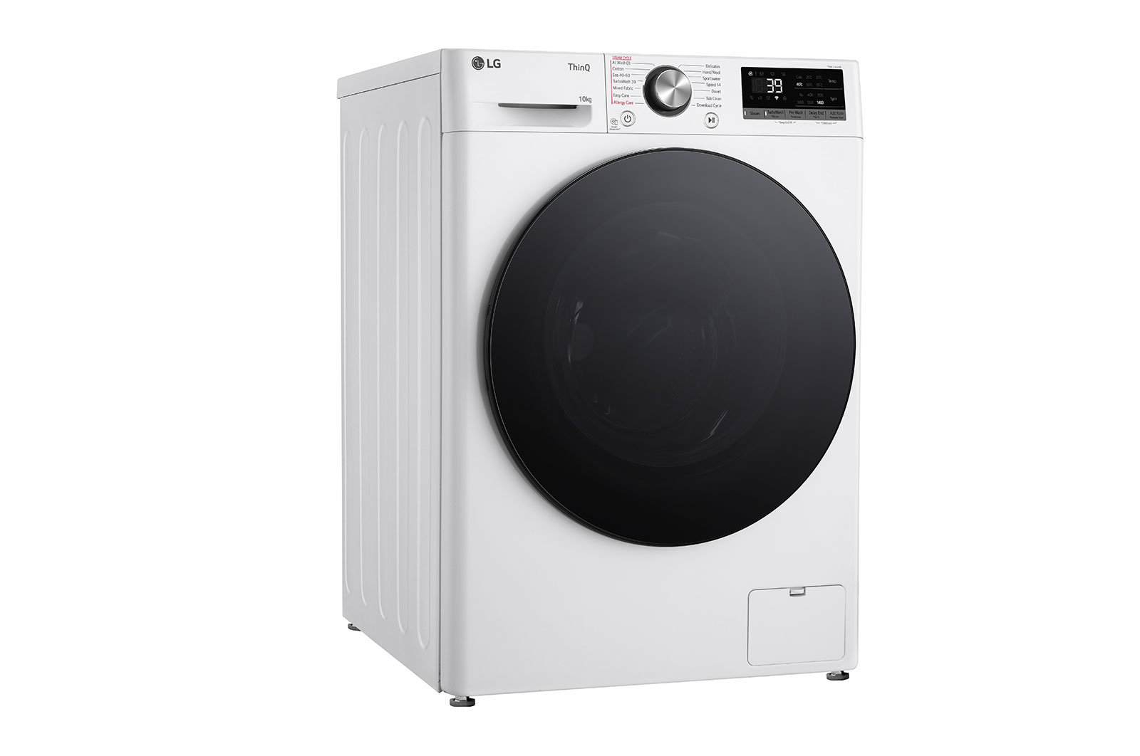 LG 10 kg, max. 1400 ford./perc, Gőzmosógép, TurboWash™360, AI DD™ és WiFi funkció, F4WR710S2W