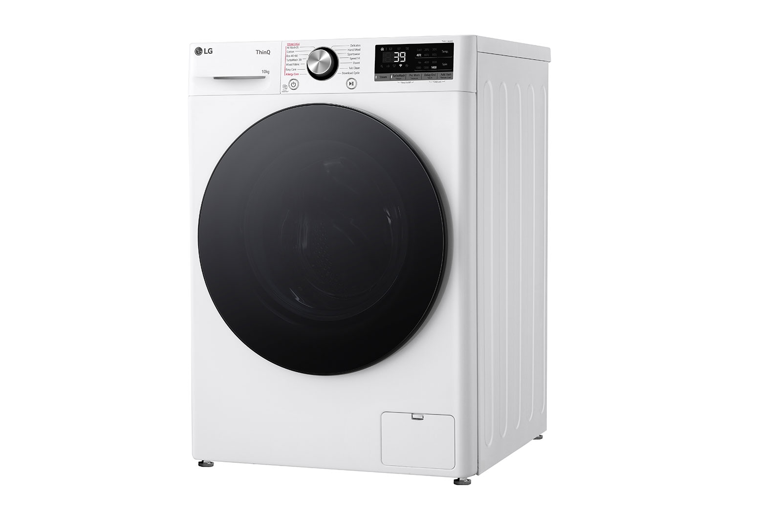 LG 10 kg, max. 1400 ford./perc, Gőzmosógép, TurboWash™360, AI DD™ és WiFi funkció, F4WR710S2W