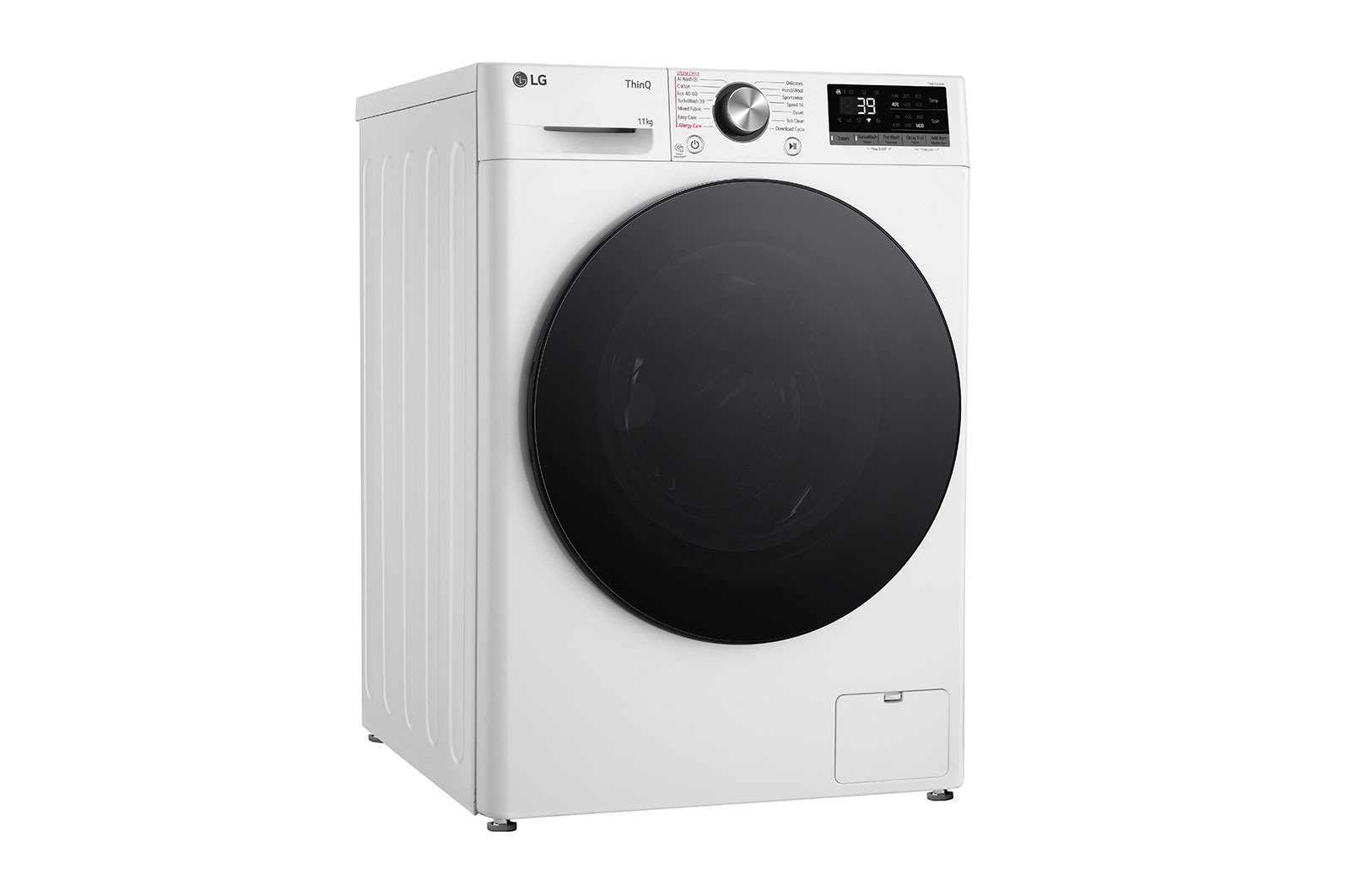 LG 11 kg, max. 1400 ford./perc, Gőzmosógép, TurboWash™360, AI DD™ és WiFi funkció, F4WR711S2W