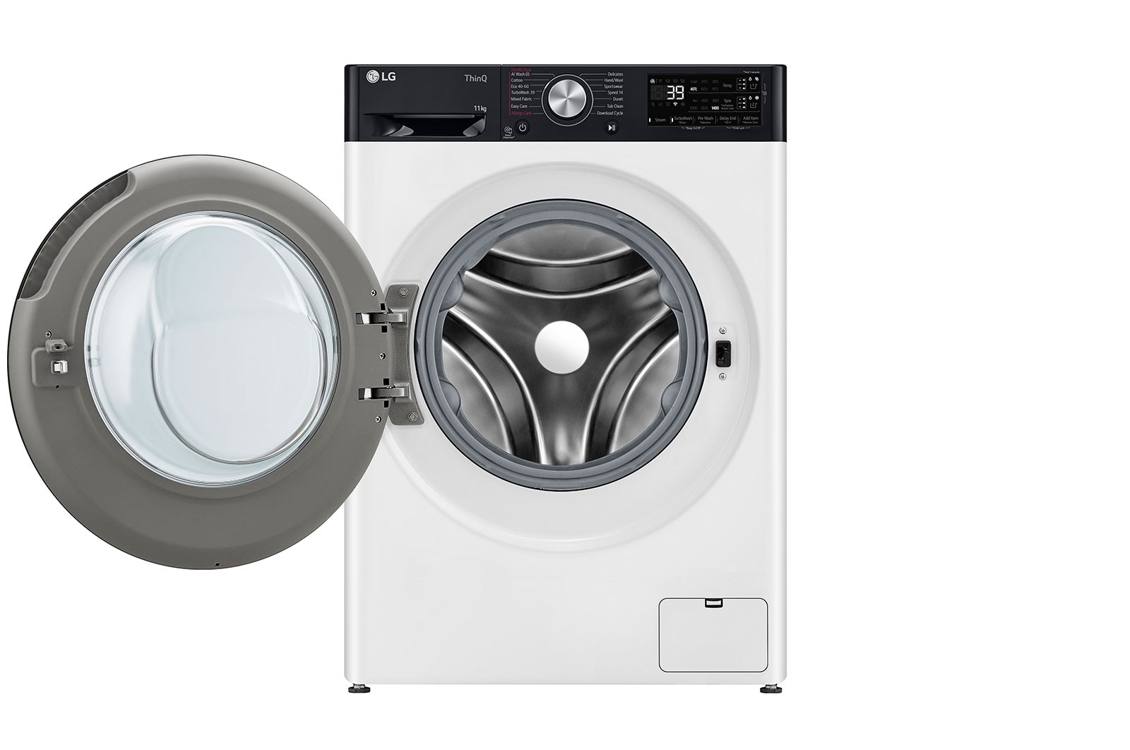 LG 11 kg, max. 1400 ford./perc, Gőzmosógép, TurboWash™360, AI DD™ és WiFi funkció, F4WR711S3HA