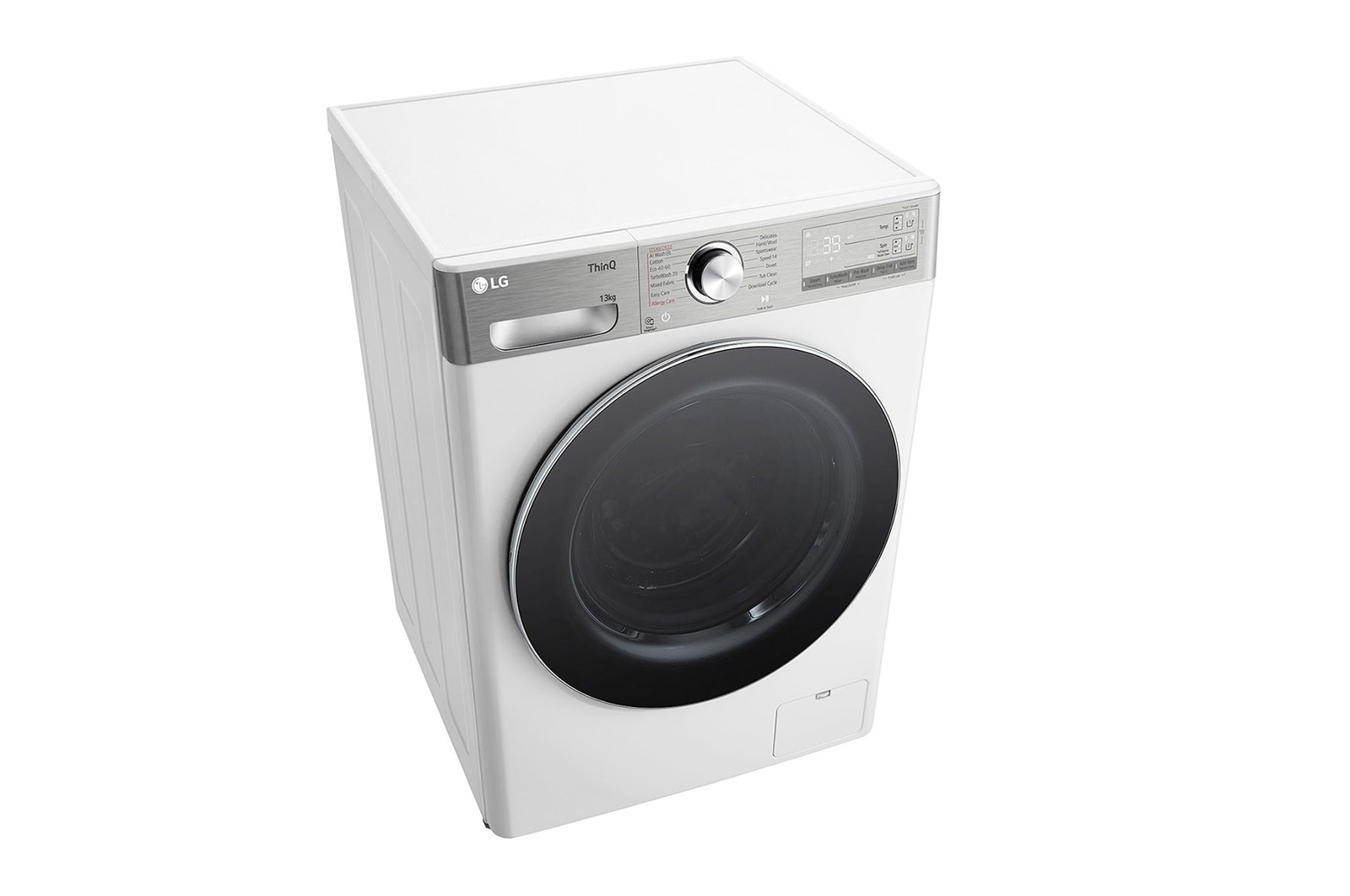 LG 13 kg, max. 1400 ford./perc, Gőzmosógép, TurboWash™360, AI DD™ és WiFi funkció, F4WR913P3WA