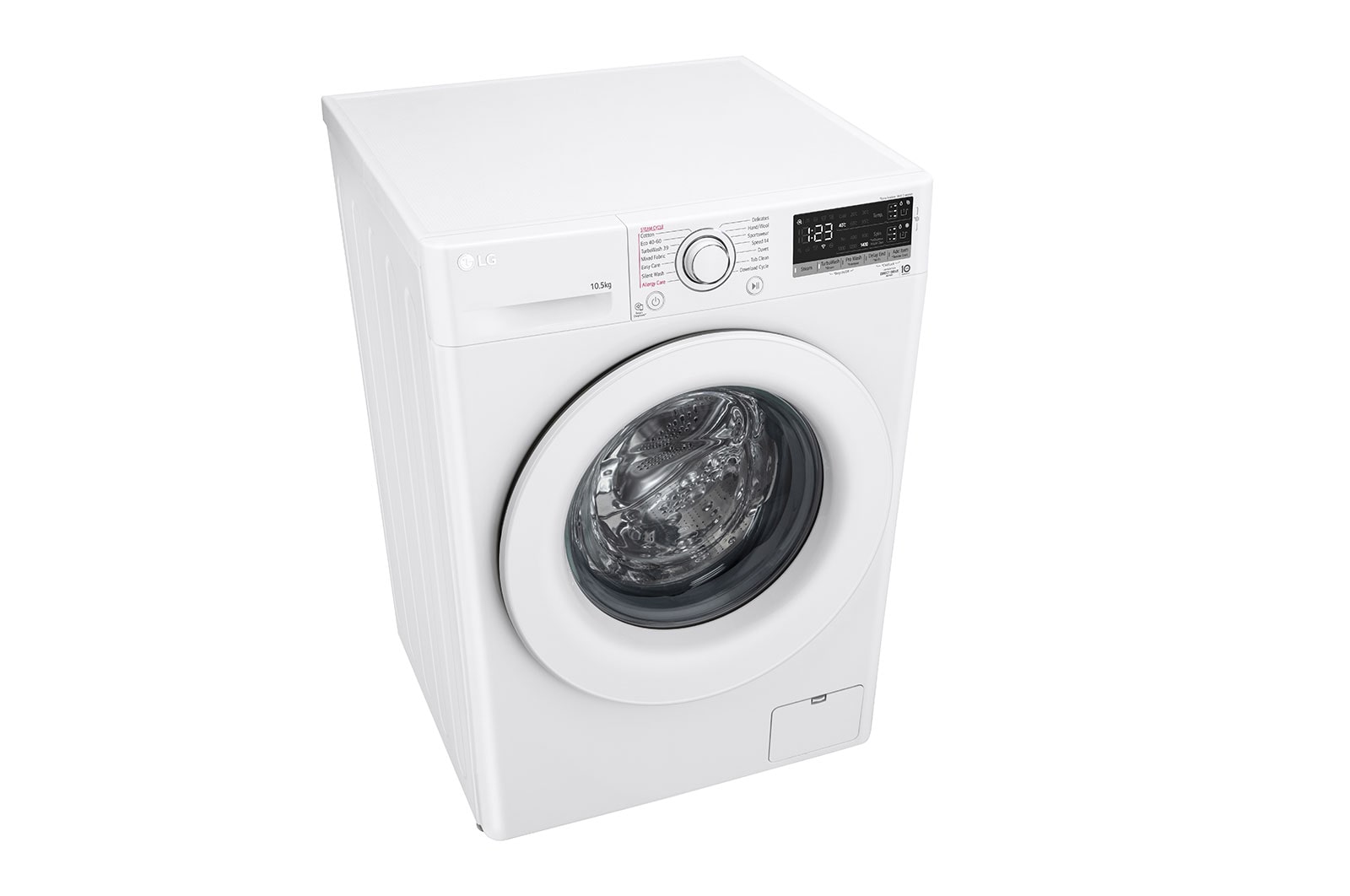 LG 10,5 kg, max. 1400 ford./perc, Gőzmosógép, TurboWash™360, AI DD™ és WiFi funkció, F4WV310S3EA