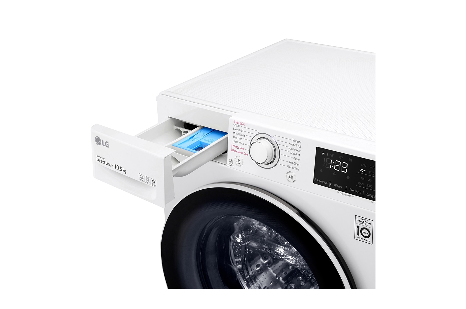 LG 10.5 kg, max. 1400 ford./perc, Gőzmosógép, AI DD™ technológia, F4WV3210S0A