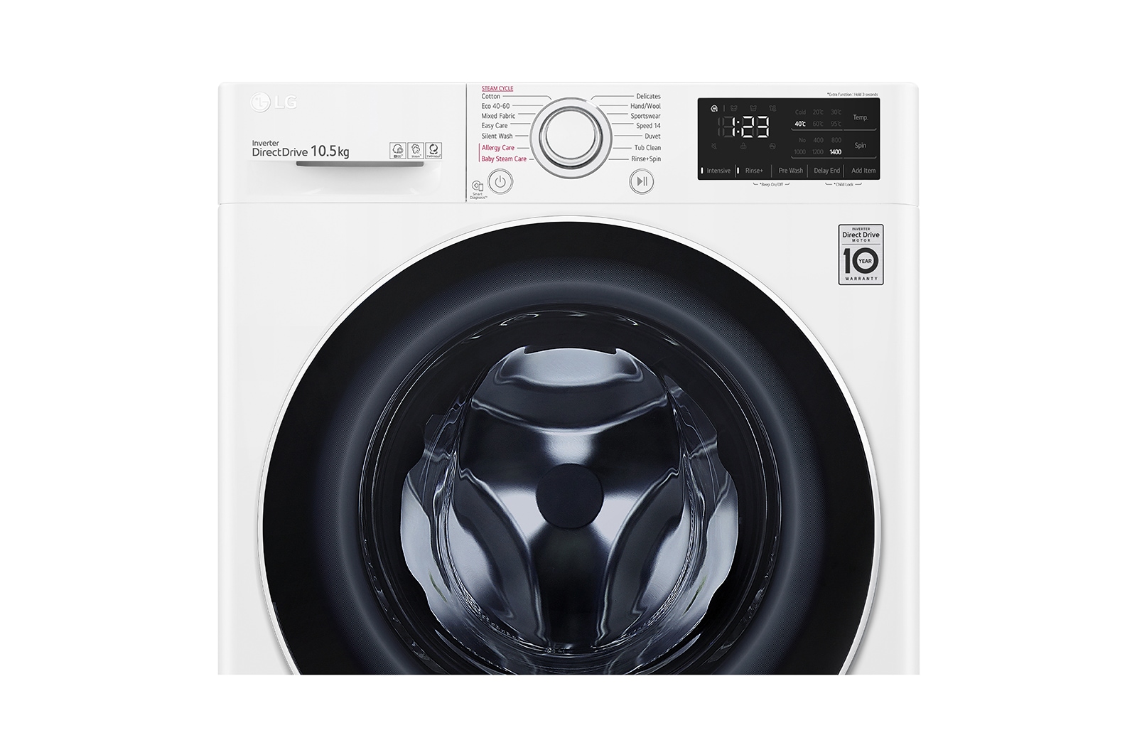 LG 10.5 kg, max. 1400 ford./perc, Gőzmosógép, AI DD™ technológia, F4WV3210S0A