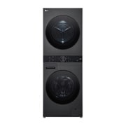 LG  WashTower™, 12/10 kg, max. 1400 ford./perc,  Steam™, TurboWash™360, Automatikus kondenzátortisztítás és ThinQ™ WiFi funkció, WT1210BBF