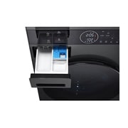 LG  WashTower™, 12/10 kg, max. 1400 ford./perc,  Steam™, TurboWash™360, Automatikus kondenzátortisztítás és ThinQ™ WiFi funkció, WT1210BBF