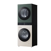 LG  WashTower™, 12/10 kg, max. 1400 ford./perc,  Steam™, TurboWash™360˚, Automatikus kondenzátortisztítás és ThinQ™ WiFi funkció, WT1210EGF