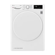 LG 8 kg, Eco Hybrid™ DUAL Inverter Hőszivattyús szárítógép, Automatikus kondenzátortisztítás és ThinQ™ WiFi funkcióval, RH80V3AV0N