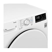 LG 8 kg, Eco Hybrid™ DUAL Inverter Hőszivattyús szárítógép, Automatikus kondenzátortisztítás és ThinQ™ WiFi funkcióval, RH80V3AV0N