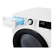 LG 8 kg, Eco Hybrid™ DUAL Inverter Hőszivattyús szárítógép, Automatikus kondenzátortisztítás és ThinQ™ WiFi funkció, RH80V3AVBN