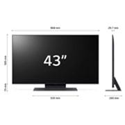 LG UHD UR91 43 colos, 4K Smart TV, 2023, 43UR91003LA