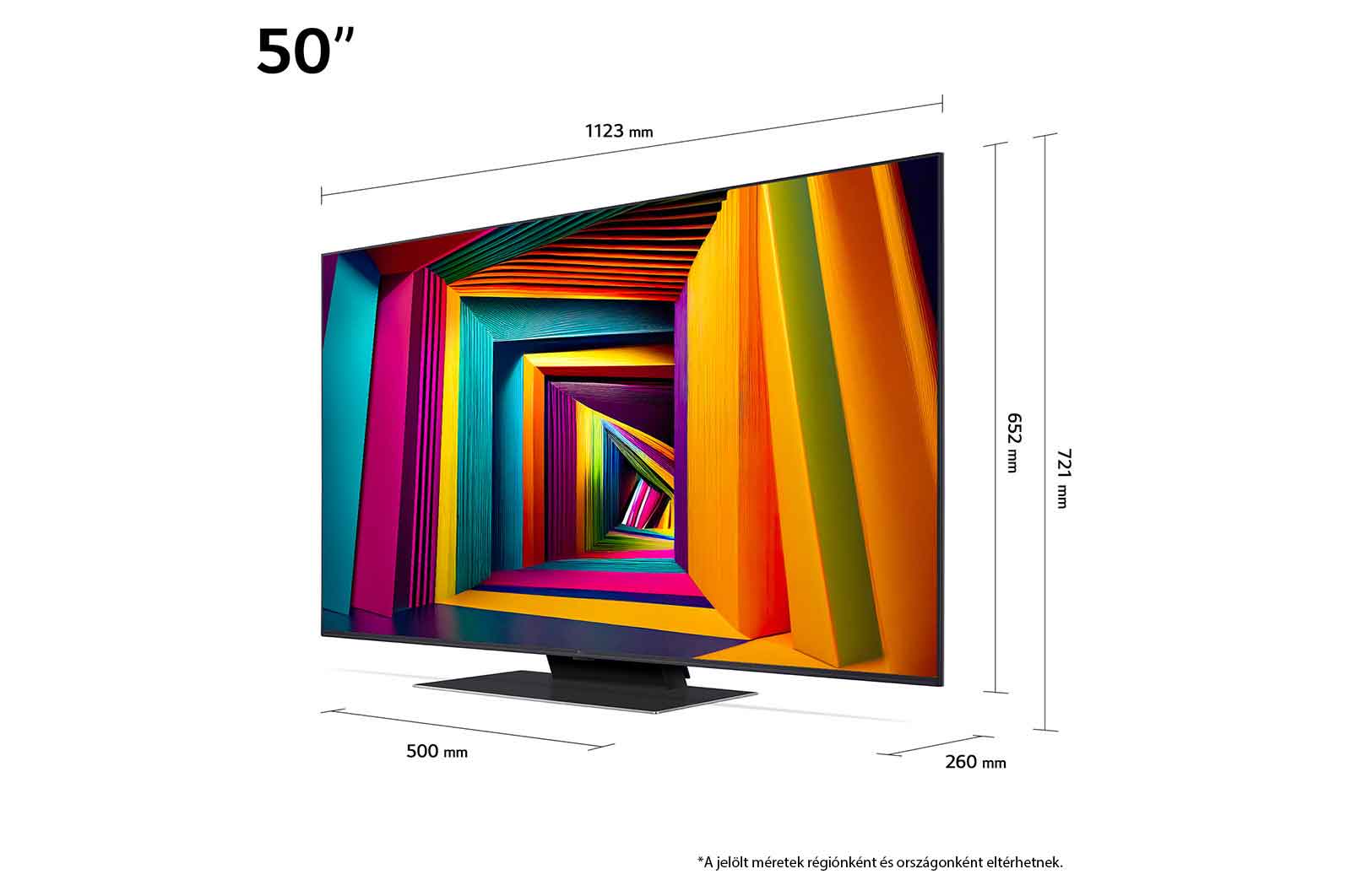 LG 50 colos LG UHD AI UT91 4K Smart TV 2024, 50UT91003LA