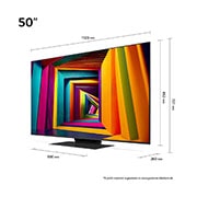 LG 50 colos LG UHD AI UT91 4K Smart TV 2024, 50UT91003LA