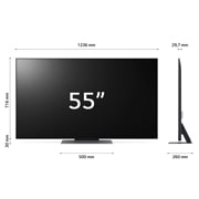 LG QNED 55 colos 4K okos TV, 2023, 55QNED823RE