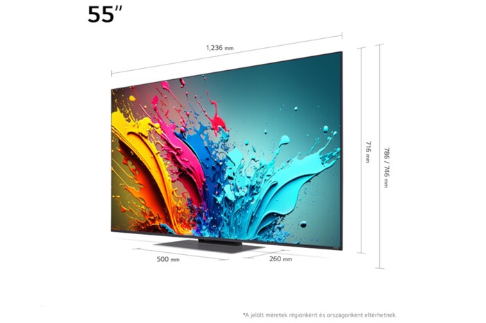 LG 55 colos LG QNED AI QNED86 4K Smart TV 2024, 55QNED86T3A