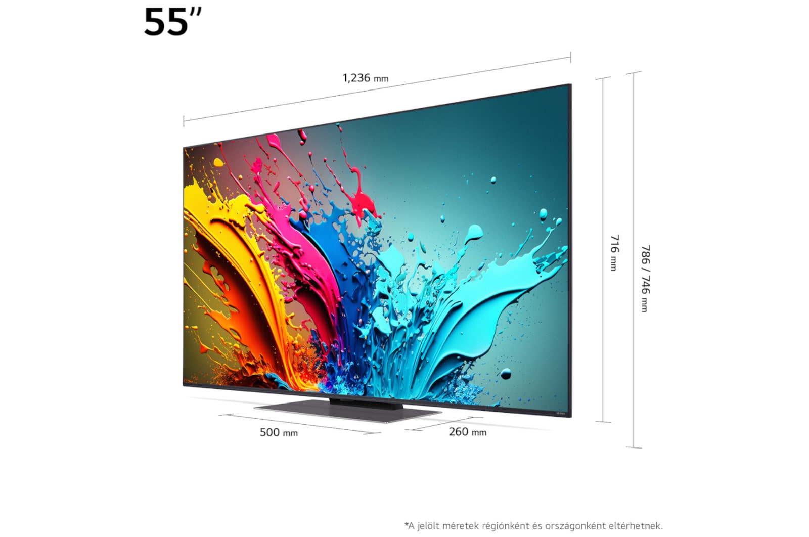 LG 55 colos LG QNED AI QNED86 4K Smart TV 2024, 55QNED86T3A