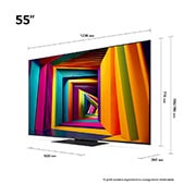 LG 55 colos LG UHD AI UT91 4K Smart TV 2024, 55UT91003LA