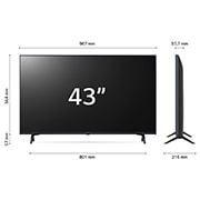 LG UHD UR80 43 colos, 4K Smart TV, 2023, 43UR80003LJ