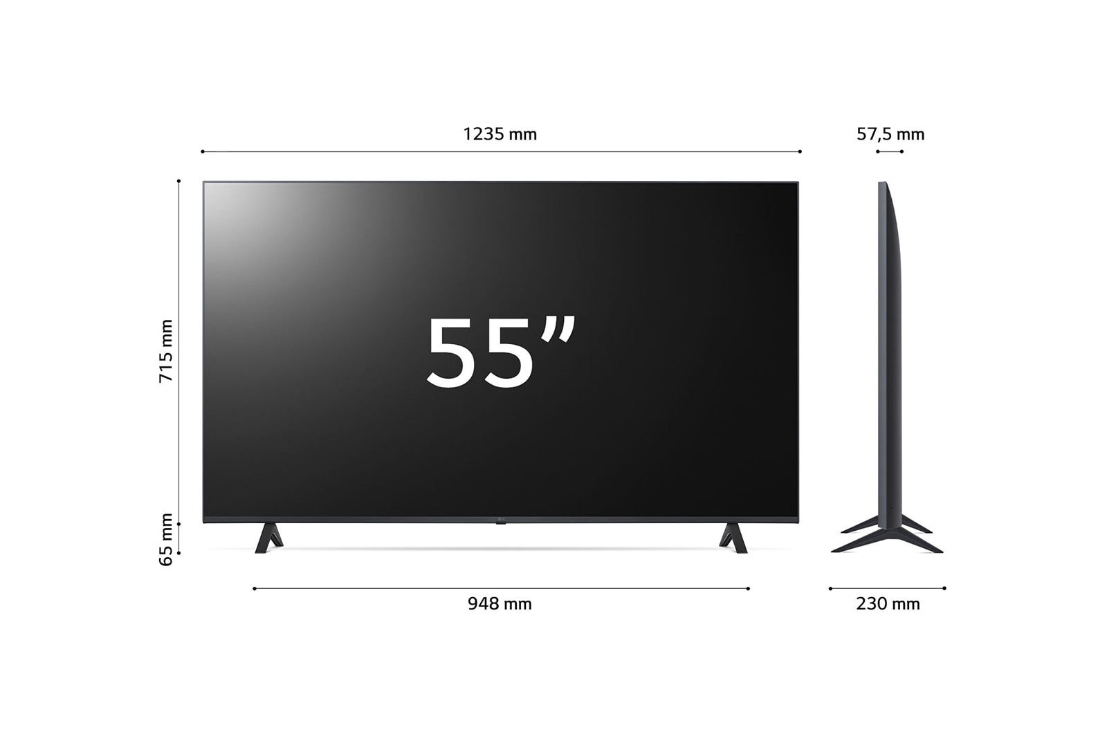 LG UHD UR78 55 colos, 4K Smart TV, 2023, 55UR78003LK