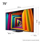 LG 75 colos LG UHD AI UT91 4K Smart TV 2024, 75UT91003LA