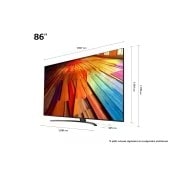 LG 86 colos LG UHD AI UT81 4K Smart TV 2024, 86UT81003LA