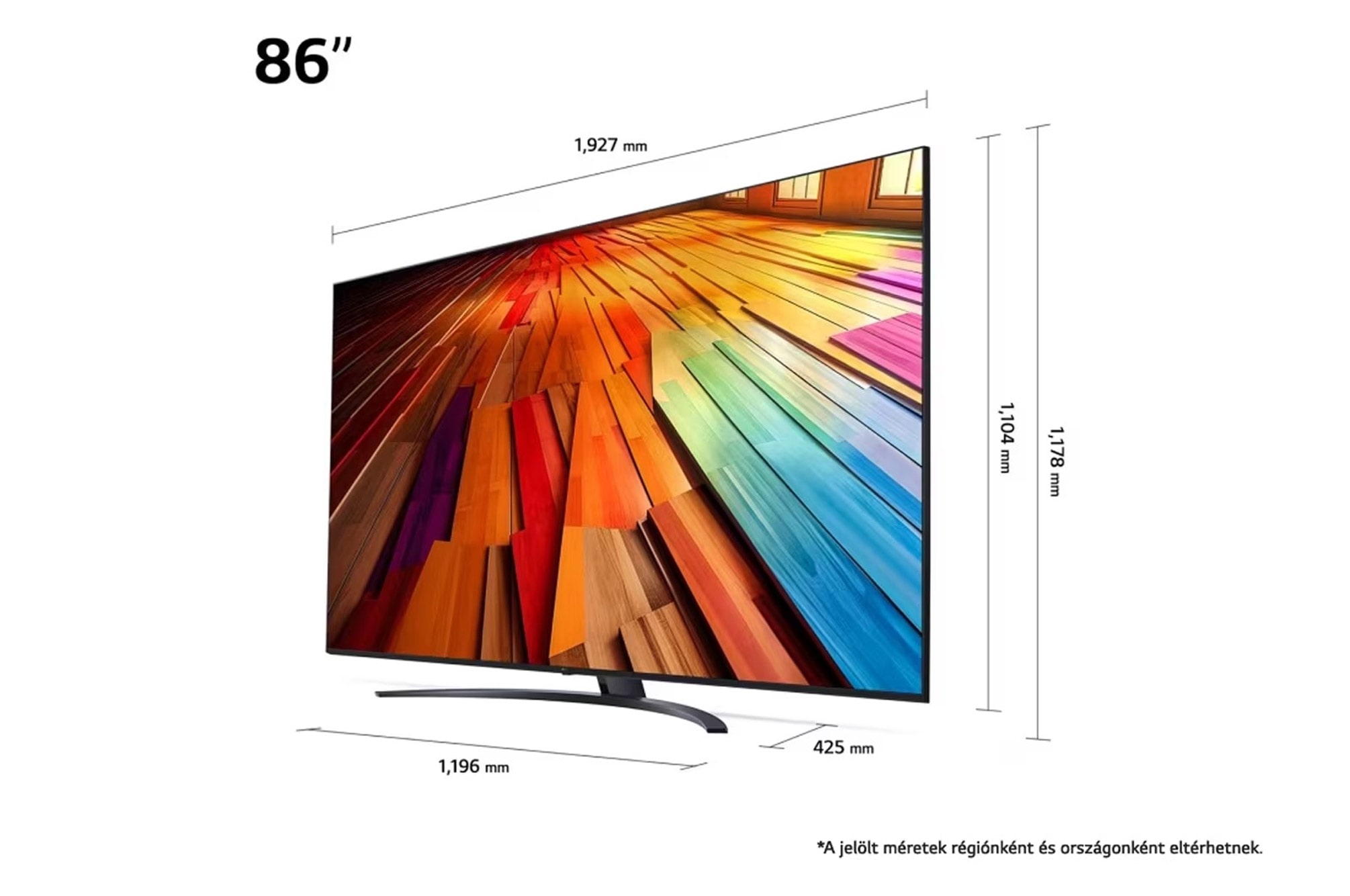 LG 86 colos LG UHD AI UT81 4K Smart TV 2024, 86UT81003LA