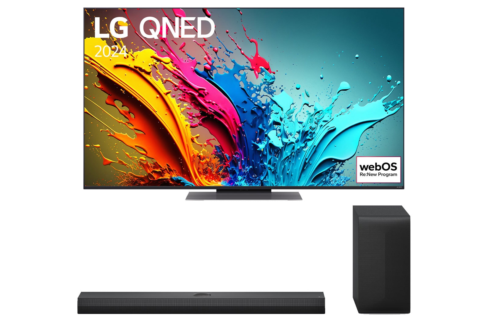 LG 55 colos LG QNED86 4K Smart TV 2024 + S70TY Dolby Atmos 3.1.1 csatornával 2024 , B55QNED86T.S70TY