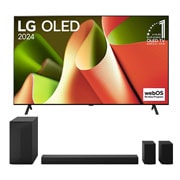 LG 55 colos LG OLED B4 4K Smart TV 2024 + S60TR 5.1 csatornás hangprojektor 2024, BOLED55B43.S60TR