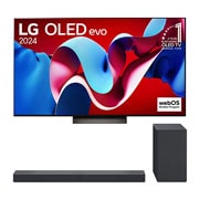 LG 55 colos LG OLED evo C4 4K Smart TV 2024 + SC9S 3.1.3 Dolby Atmos soundbar, BOLED55C41.SC9