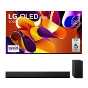 LG 55 colos LG OLED evo G4 4K Smart TV 2024 + SG10TY Dolby Atmos 3.1 csatornás hangprojektor, BOLED55G4LW