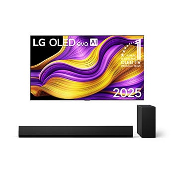 77 colos LG OLED evo AI G5 4K Smart TV + LG Soundbar TV-hez SG10TY Dolby Atmos 3.1 csatornás hangprojektor