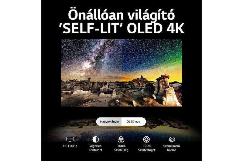 LG OLED B3, 55 col, 4K felbontás, 2023-as smart tv, OLED55B33LA