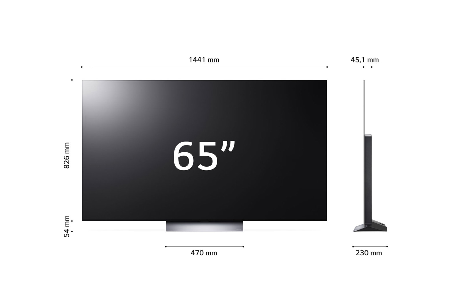 LG OLED evo C3, 65 col, 4K felbontás, 2023-as smart TV, OLED65C31LA