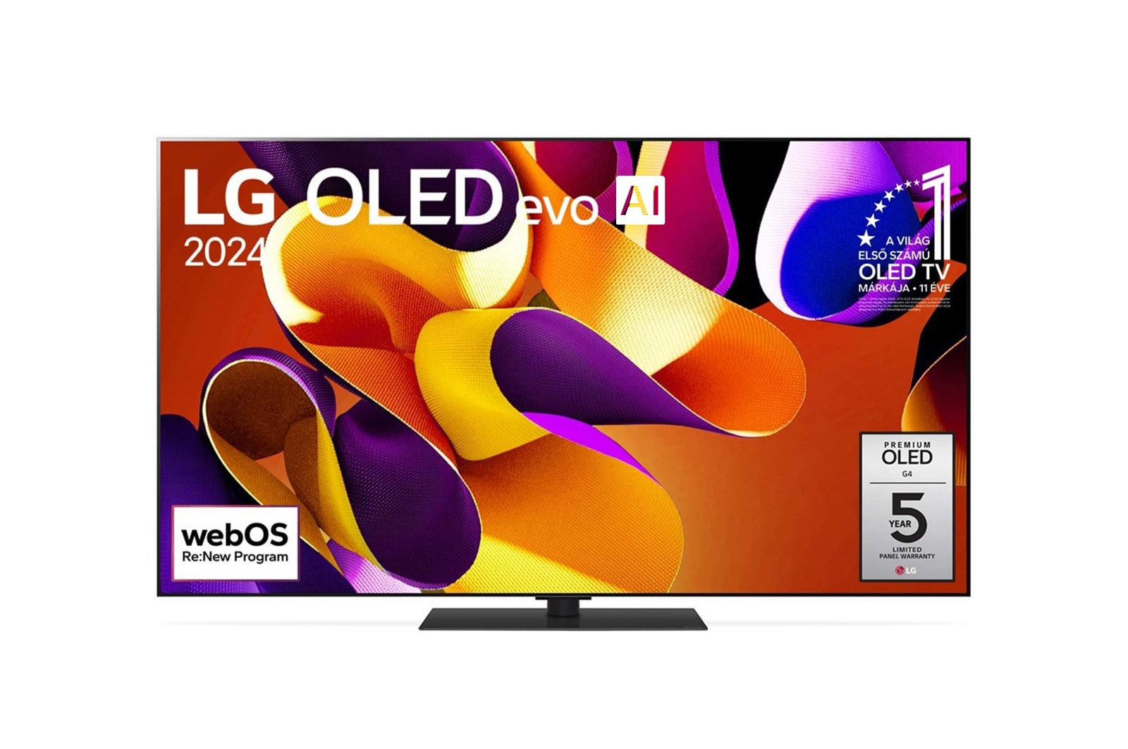 LG 65 colos LG OLED evo AI G4 4K Smart TV 2024, OLED65G43LS