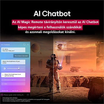 AI Chatbot funkció  LG OLED evo AI TV-n összefoglalva
