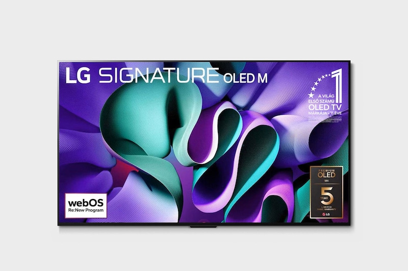 LG Valódi vezeték nélküli 97 hüvelykes LG SIGNATURE OLED M4 TV 4K 120Hz kép- és hangátvitellel , OLED97M49LA