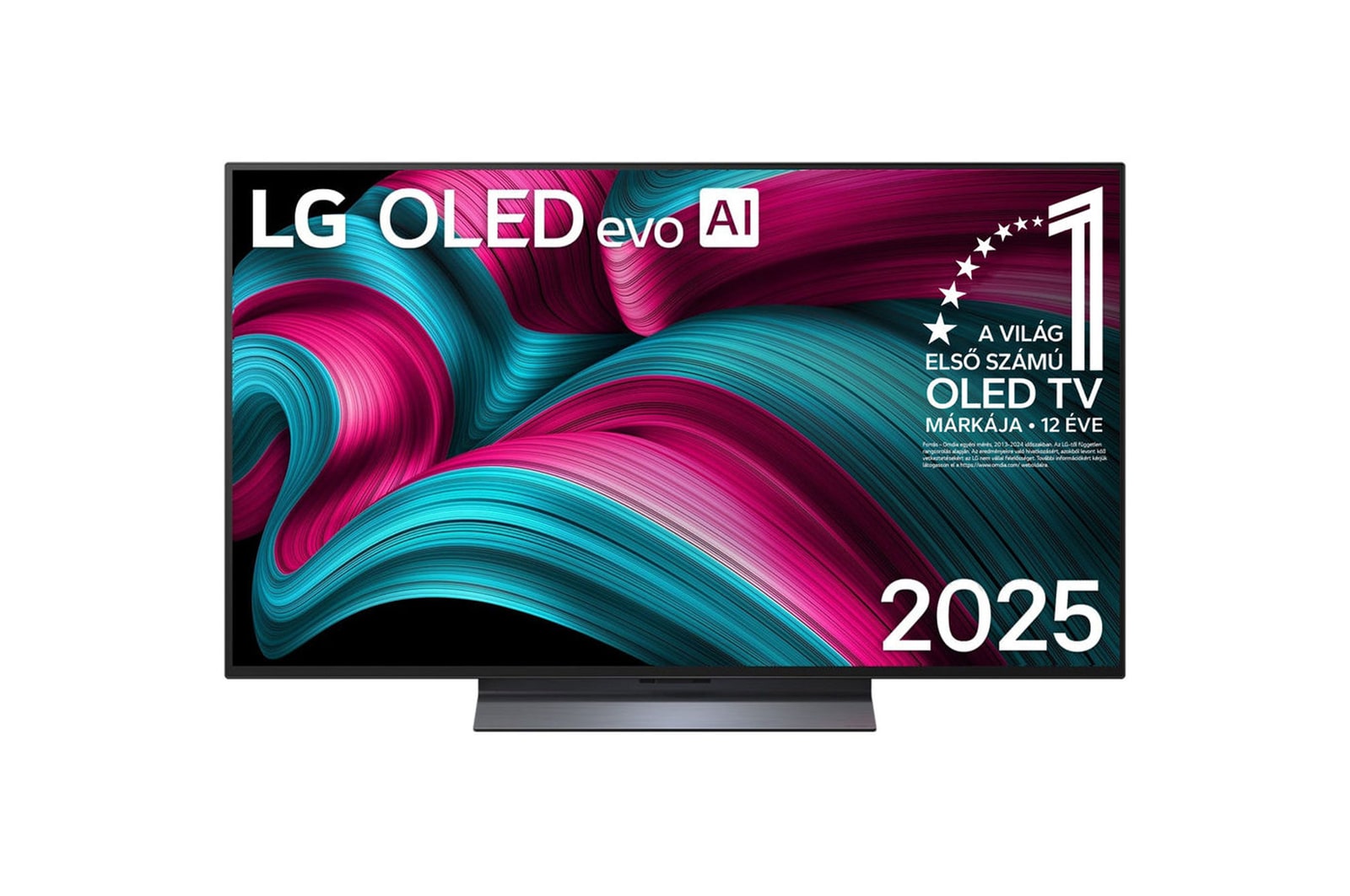 LG OLED evo AI 48C5 4K Smart TV elölnézet