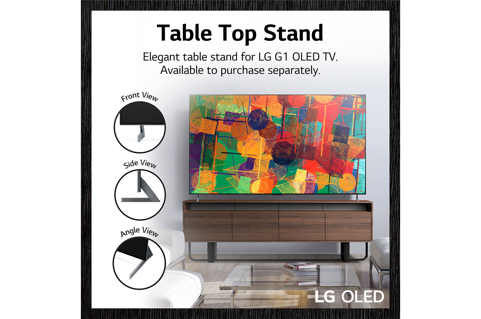 LG G1 65 colos OLED TV-állvány, AP-G1DV65