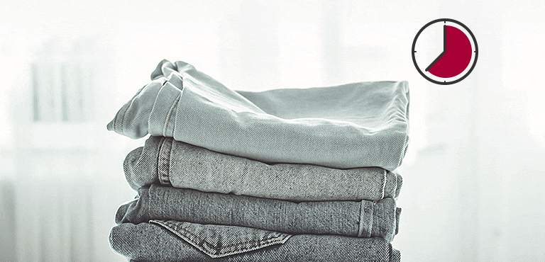 A kép azt mutatja, hogy a száradási idő minden szövetnél eltérő.