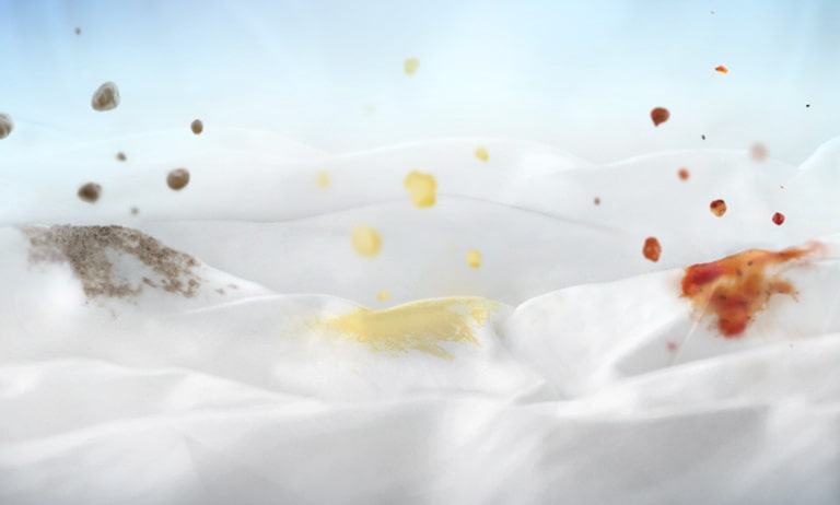 Különböző foltok szivárognak ki az anyagból