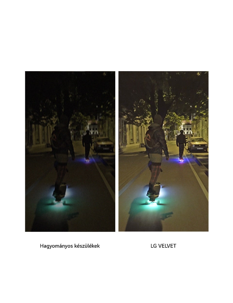 An image explaining the Steady Cam feature of the LG VELVET