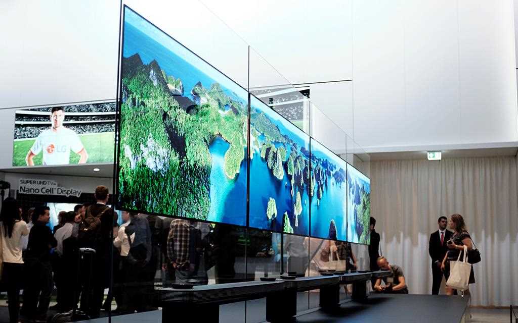 An image of LG OLED 4K TV displayed at Berlin IFA 2017.