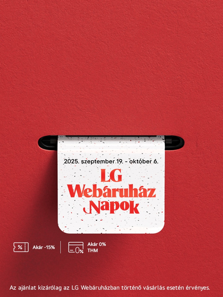 LG Webáruház Napok - Akár 15% kedvezmény!