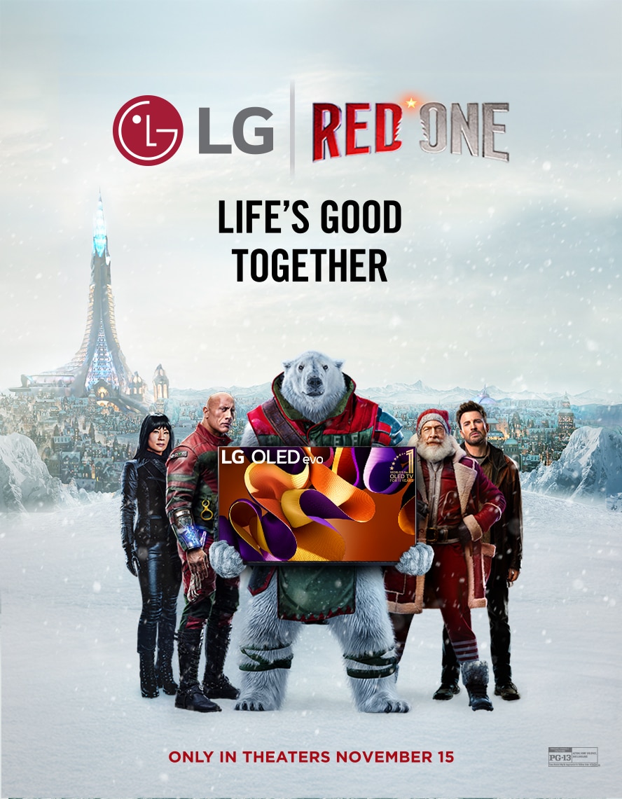 Spanduk promosi untuk LG X RED ONE Movie