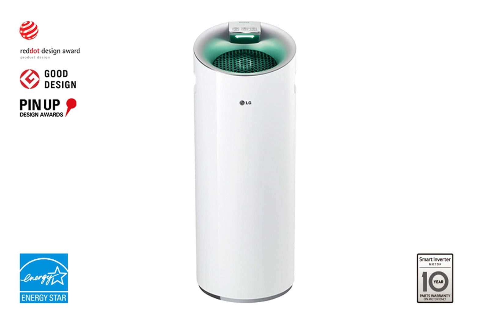 LG PuriCare™ Bunglon Air Purifier, 32,8M² dengan Sensor PM 1.0 dan Multifiltration System/Hepafilter, AS40GWWF1